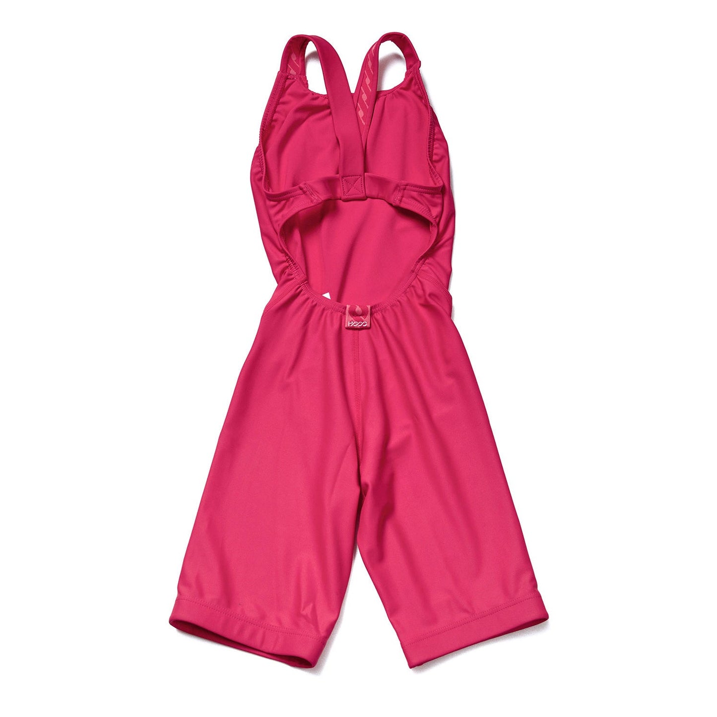 女童亮粉色五分专业泳衣