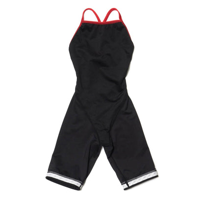 女童黑色五分专业泳衣