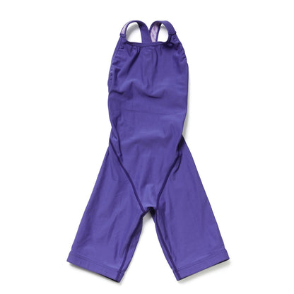 女童紫色五分专业泳衣