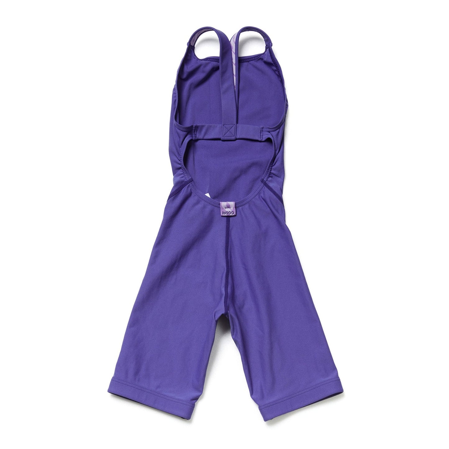 女童紫色五分专业泳衣