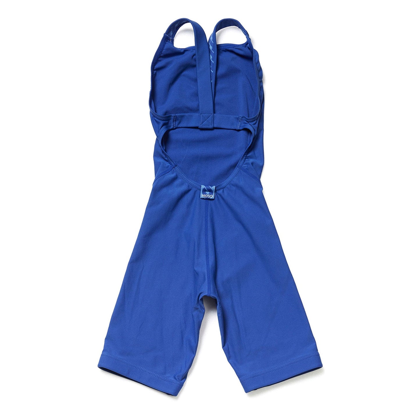 女童蓝色五分专业泳衣