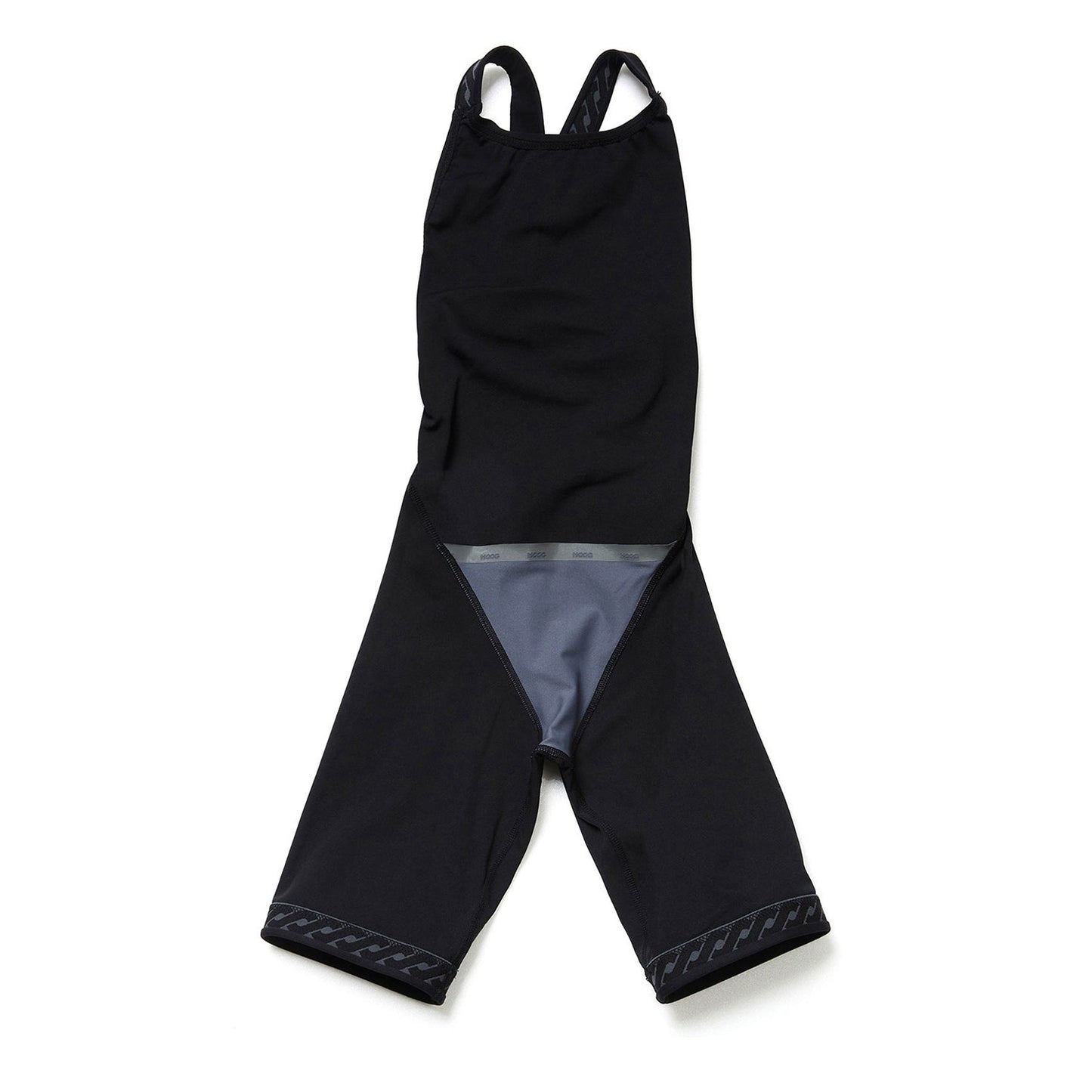 女童黑色五分专业泳衣