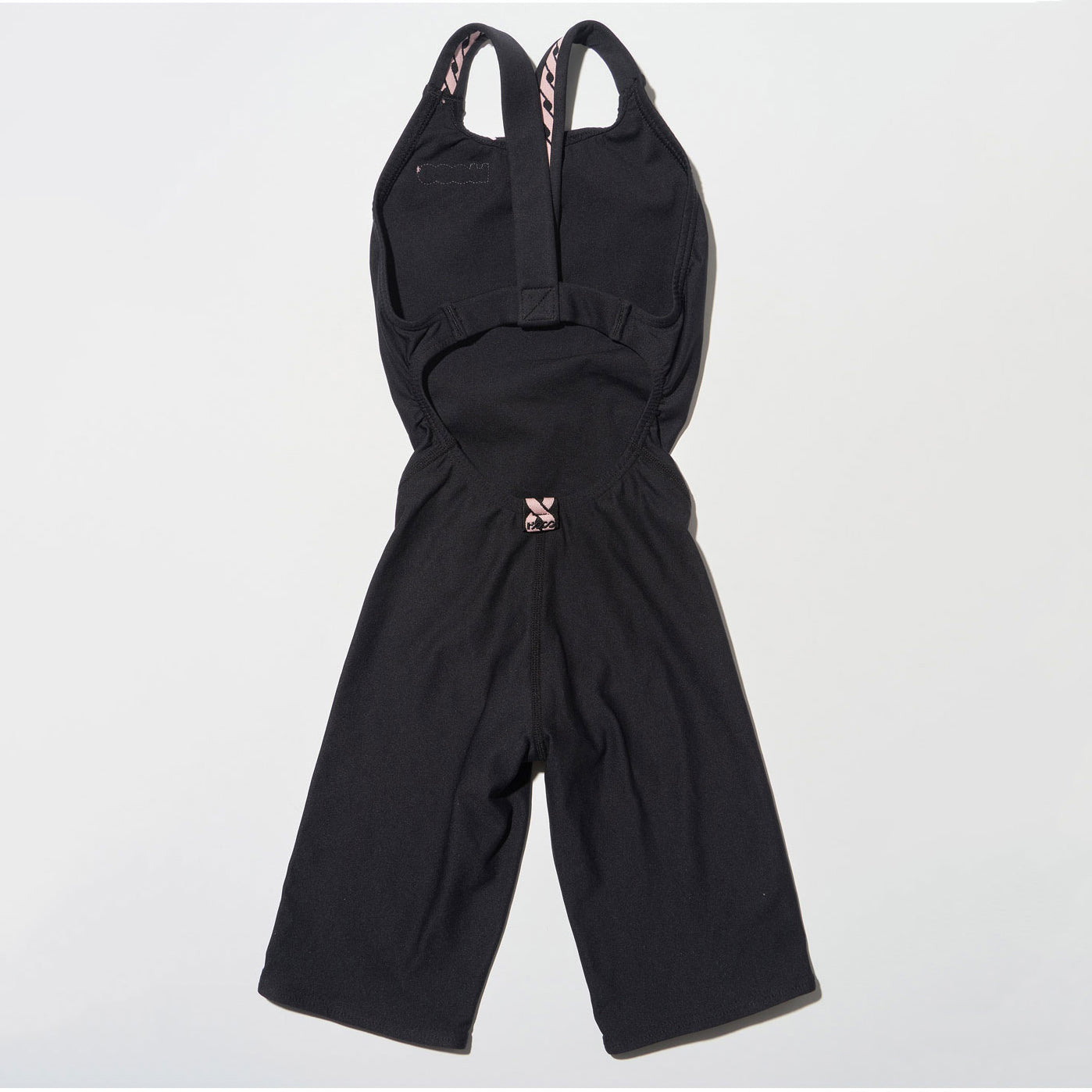 女童黑色五分专业泳衣