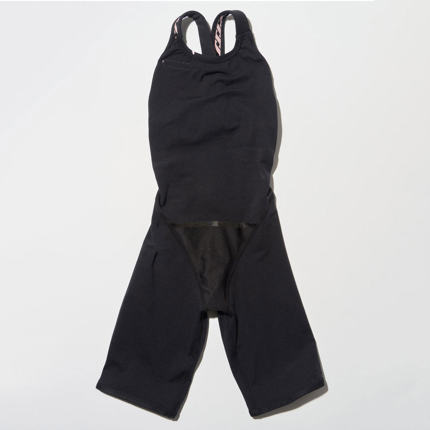 女童黑色五分专业泳衣