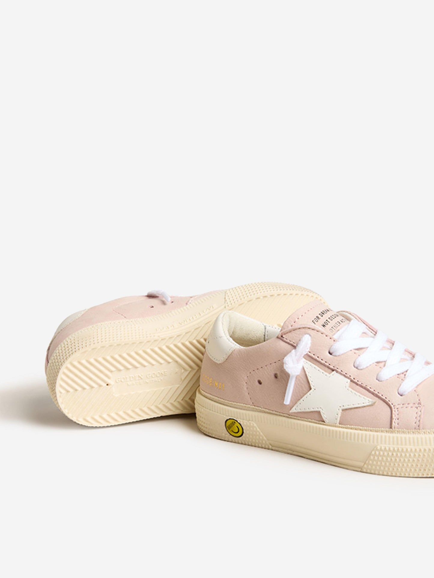 Golden Goose 女童皮革 Star May 运动鞋（粉色）