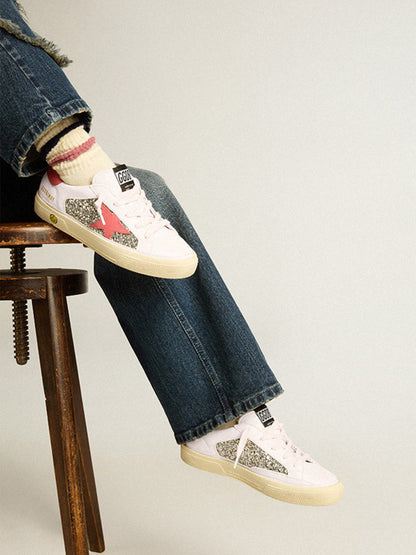 Golden Goose Girls 亮片皮革 Star May 运动鞋（多色）