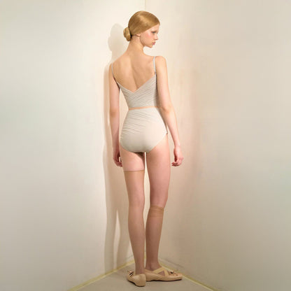 女士鼠尾草浅绿"GRÈS"芭蕾舞连体衣(253LE61VD/pearl sage)