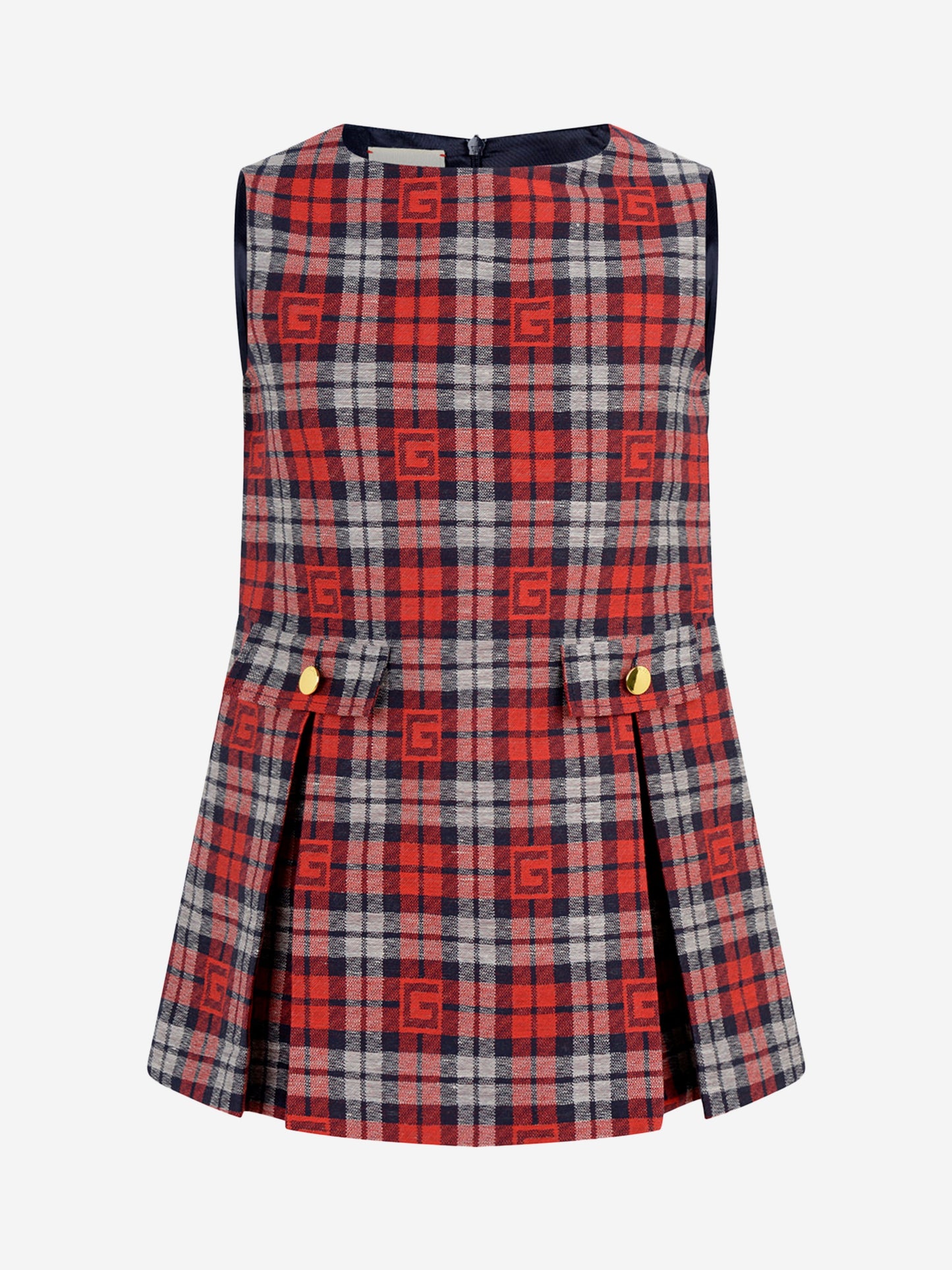 GUCCI 女童格纹连衣裙