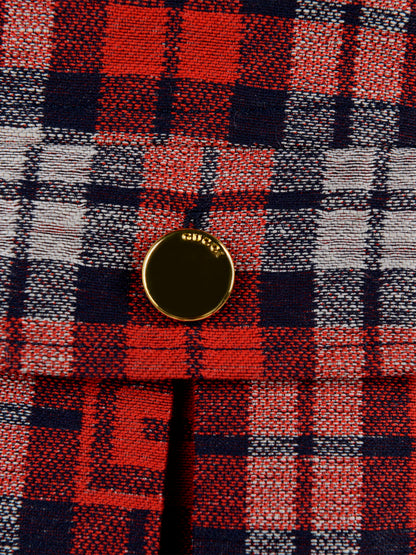 GUCCI 女童格纹连衣裙