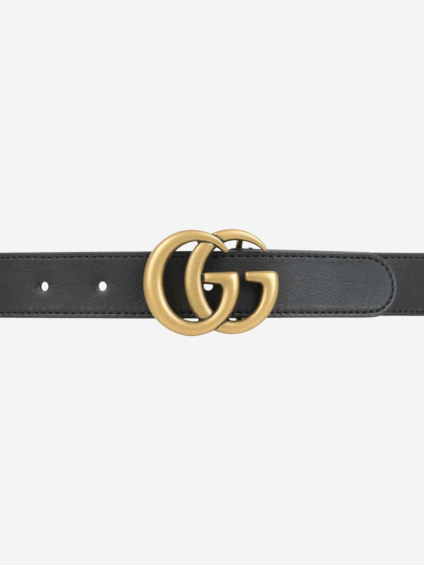 儿童皮革 GG 扣腰带