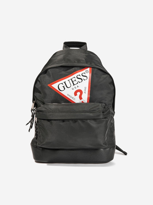 Guess Kids 徽标背包 黑色（40 厘米）