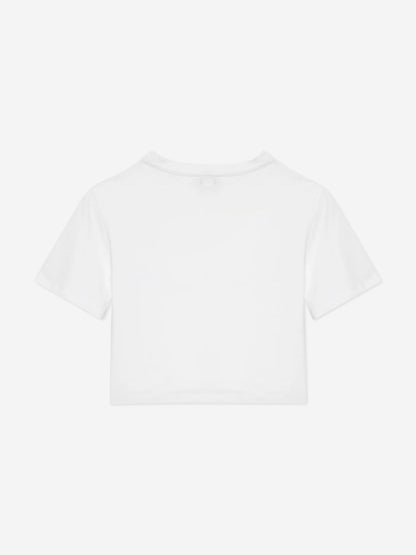 Guess 女童 T 恤和短裙套装（白色）
