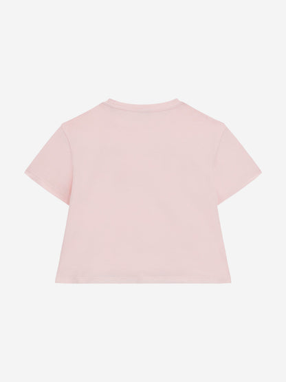 Guess 女童 T 恤和短裙套装（粉色）