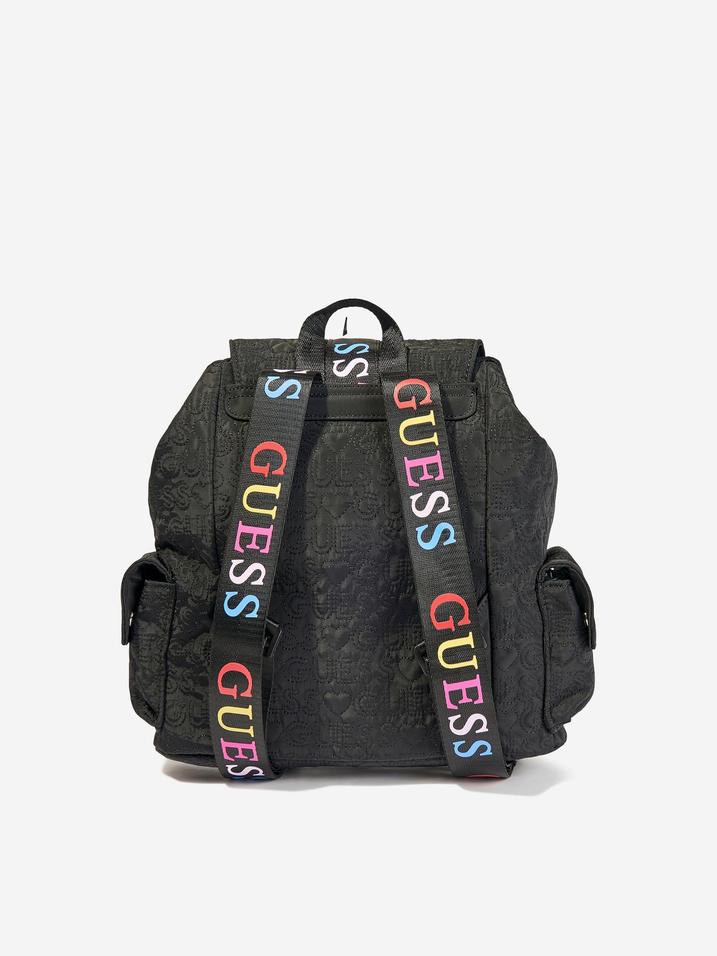 Guess 女孩徽标背包 黑色（25 厘米）