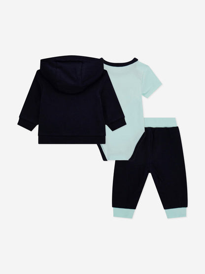 Guess 男婴三件套运动服套装（海军蓝）