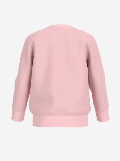 Guess Girls 粉色泰迪熊徽标运动衫