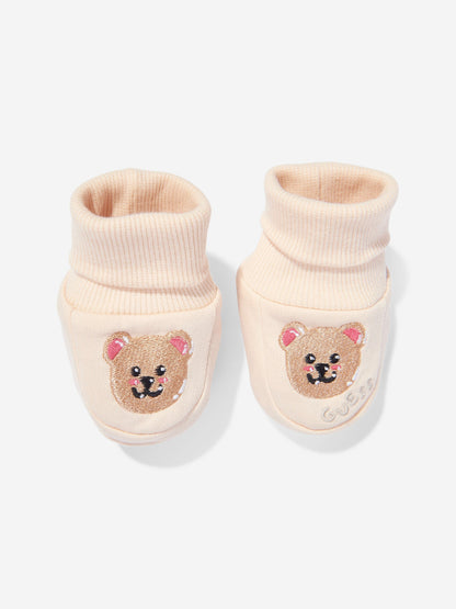 米色 Guess Baby 泰迪熊短靴