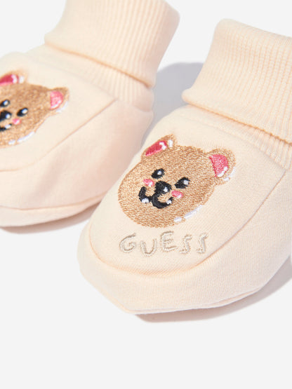 米色 Guess Baby 泰迪熊短靴