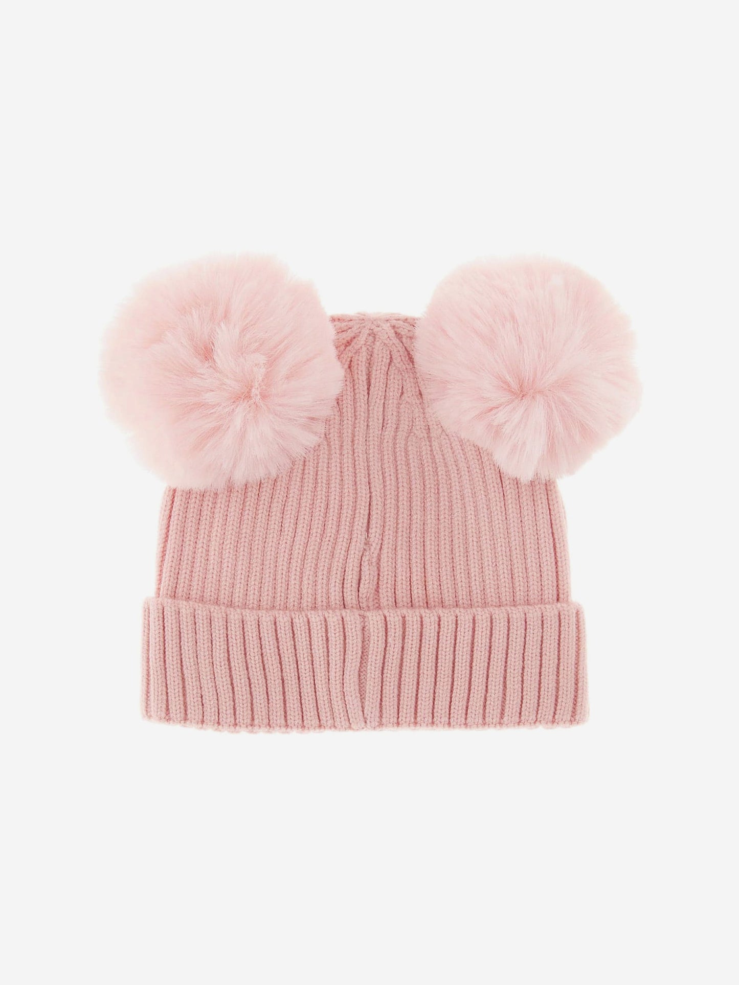 Guess Girls 针织 Pom Pom 帽子（粉色）
