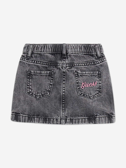 Guess 女童牛仔半身裙（灰色）