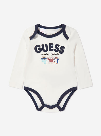 Guess 男婴三件套连体衣套装（海军蓝）