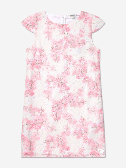 Guess 女童白色樱花蕾丝连衣裙