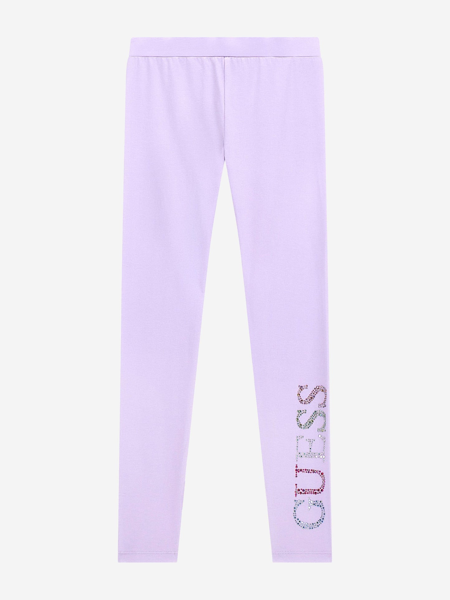 Guess 女童紫色徽标紧身裤