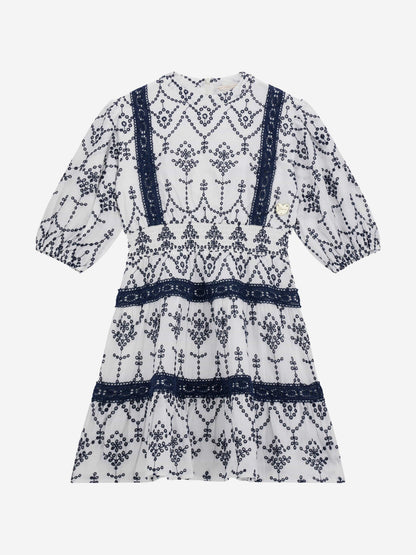 Guess 女童 Sangallo 白色连衣裙