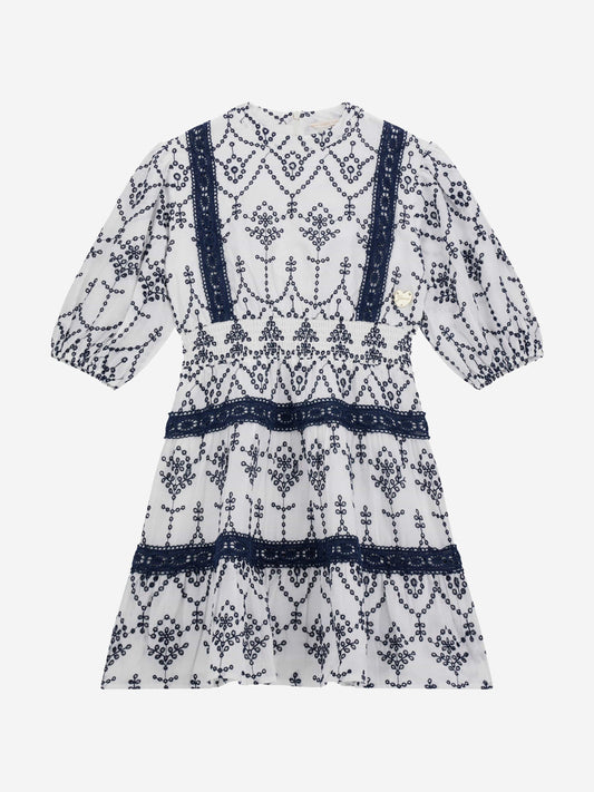Guess 女童 Sangallo 白色连衣裙