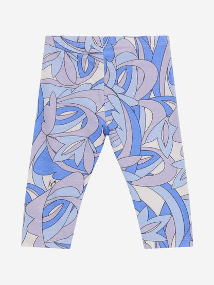 Guess Girls 抽象蓝色紧身裤