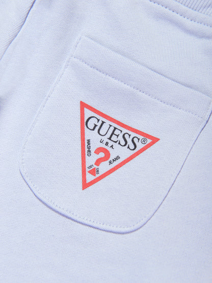 Guess 男童蓝色徽标短裤