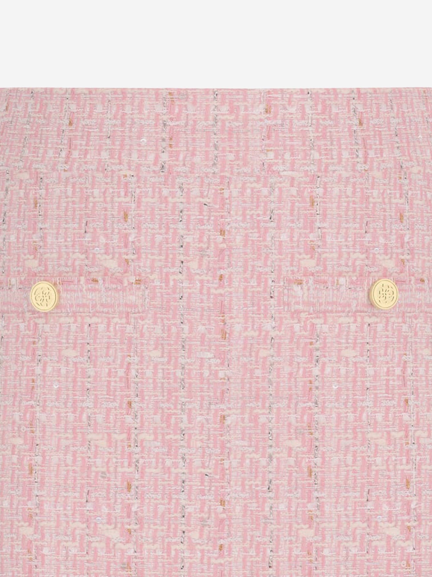 Girls Tweed Mini Skirt in Pink
