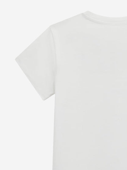 Girls Butterfly T-Shirt in White