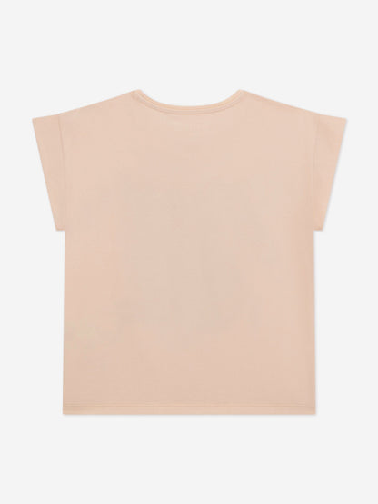 Girls Cherry Midi T-Shirt in Pink