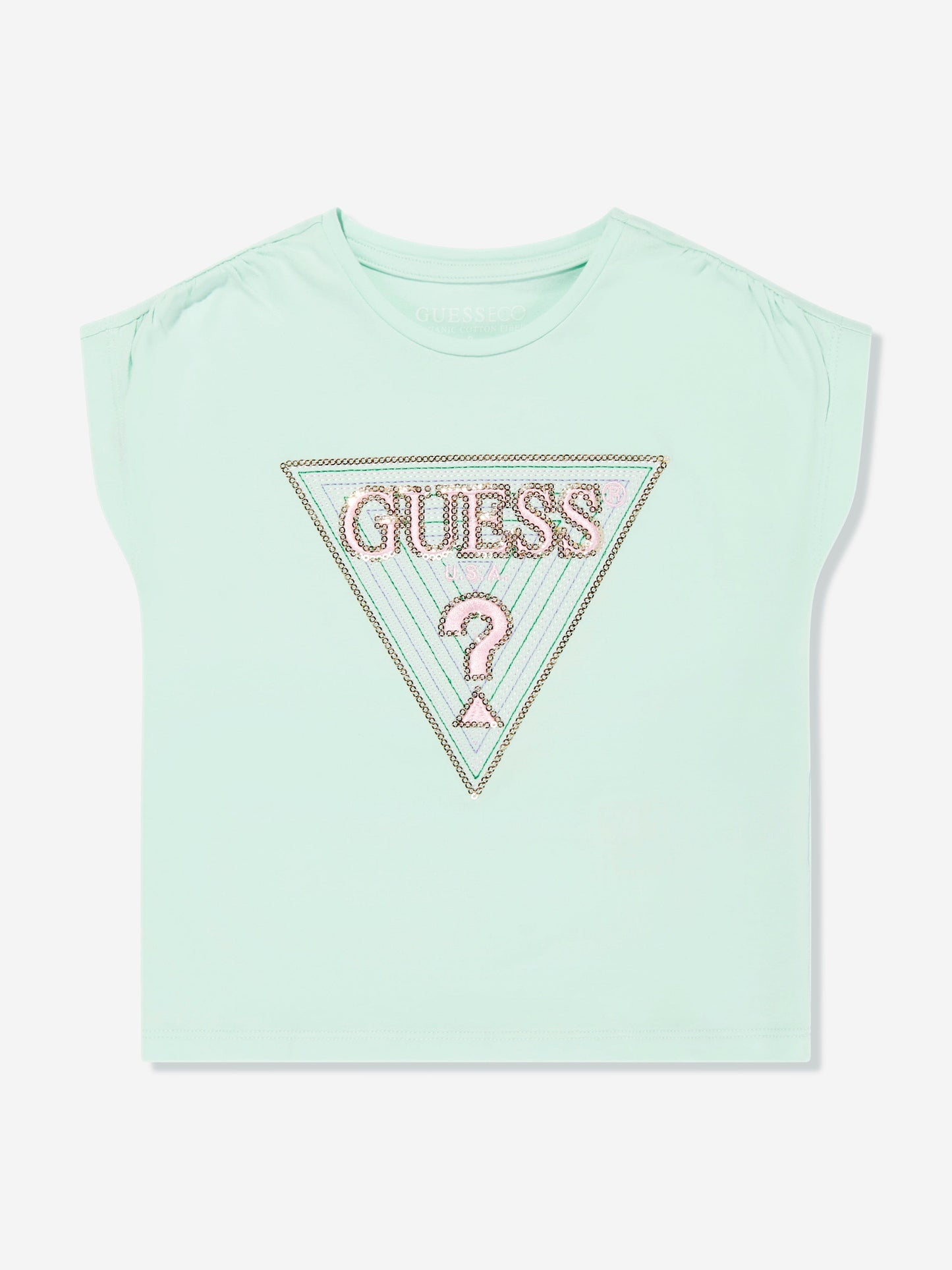 Girls Batwing T-Shirt in Green