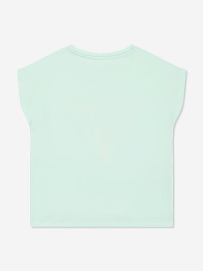 Girls Batwing T-Shirt in Green
