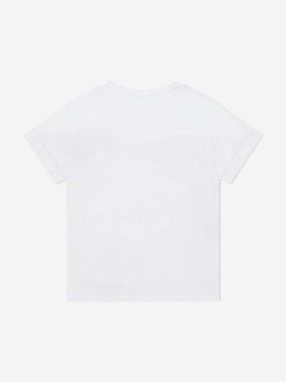 Boys Surfer Bear T-Shirt in White