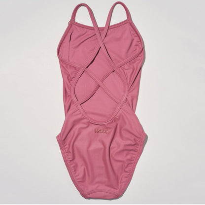 女童粉色专业泳衣