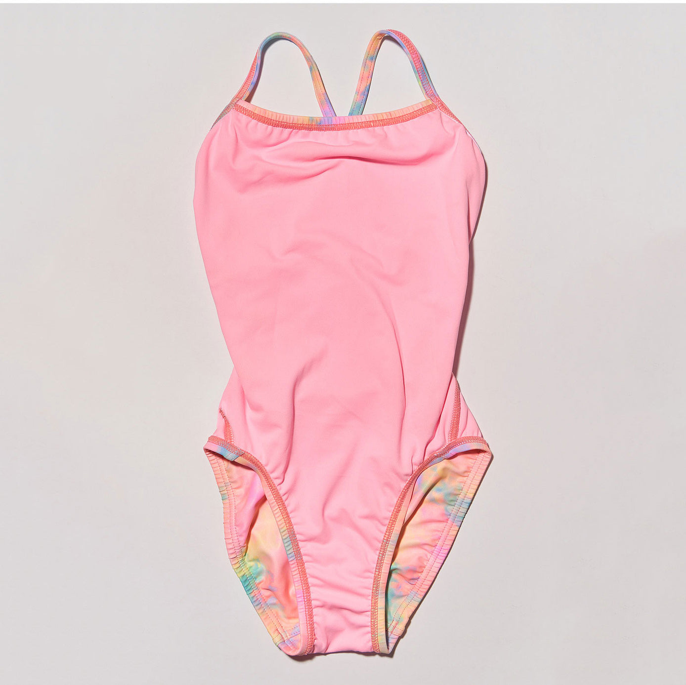 女童彩色专业泳衣