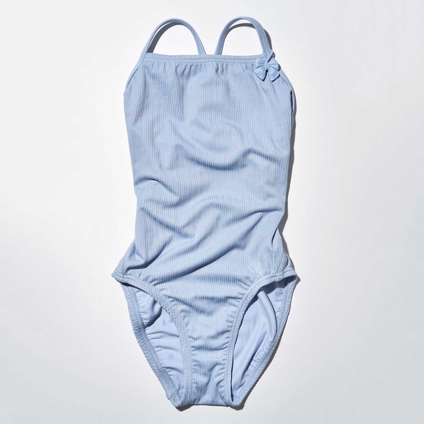 女童浅蓝色专业泳衣