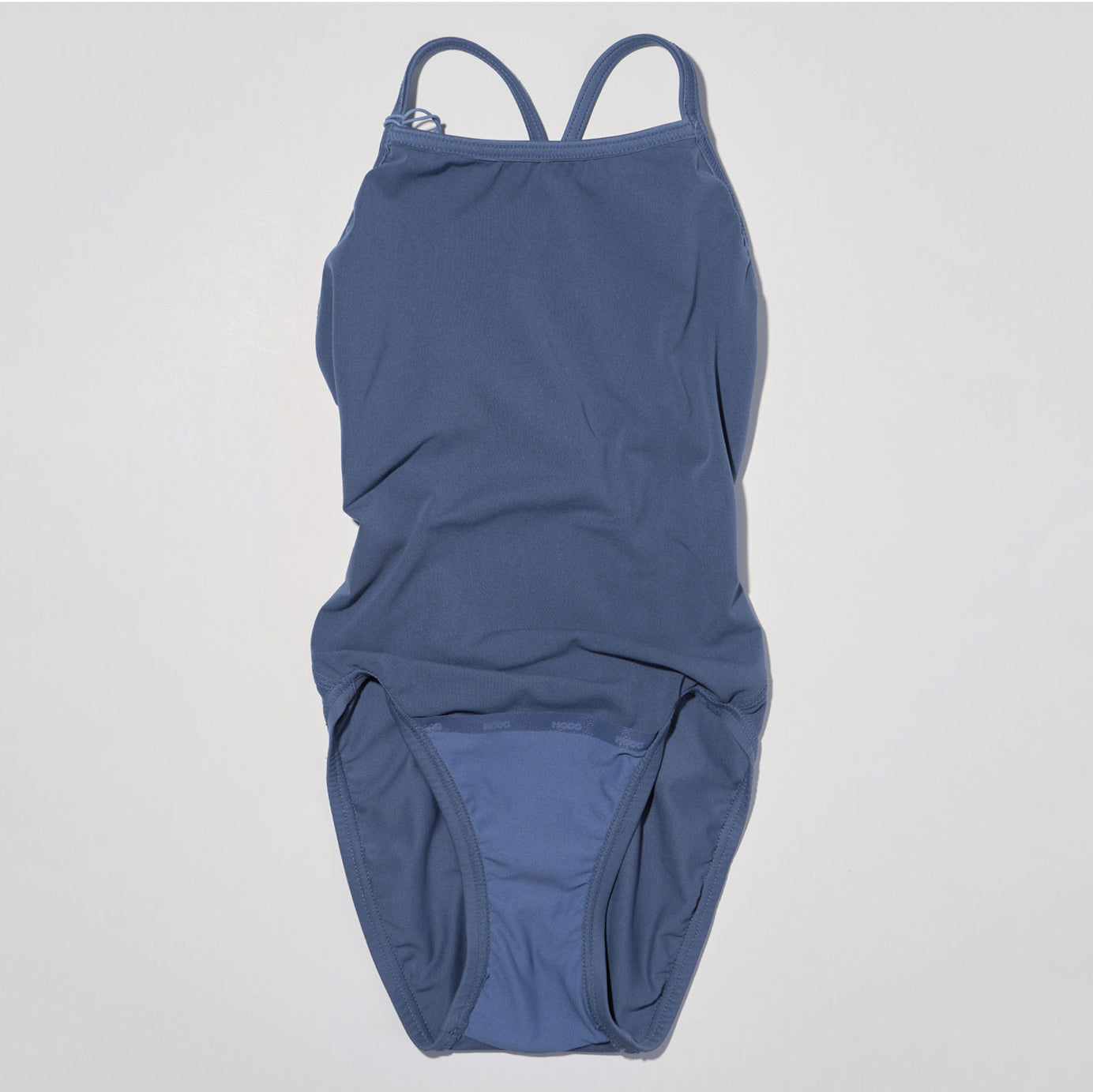 女童蓝色专业泳衣