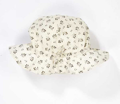 Girls White Printing Hat