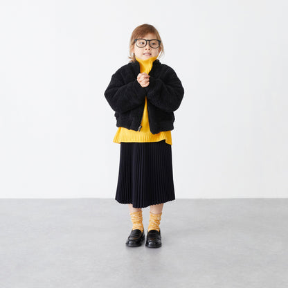 女童藏青色百褶短裙