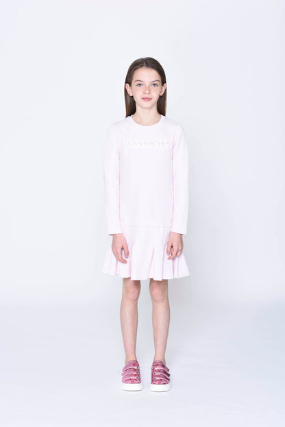 女童粉色Logo连衣裙