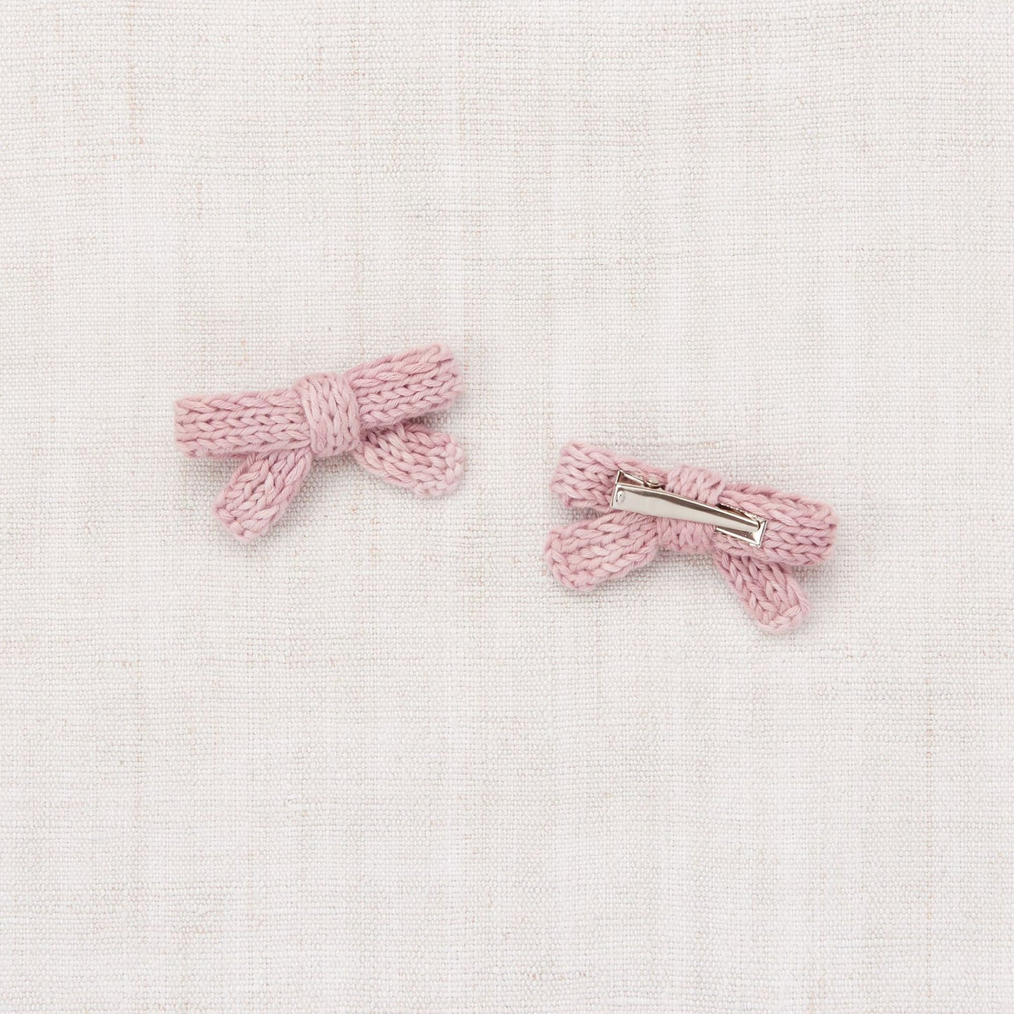 女童粉色蝴蝶结发夹