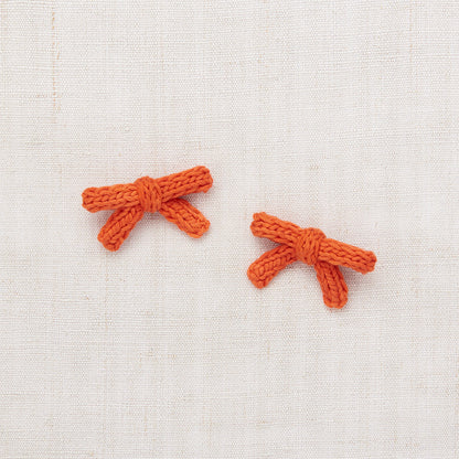 女童橘色蝴蝶结发夹