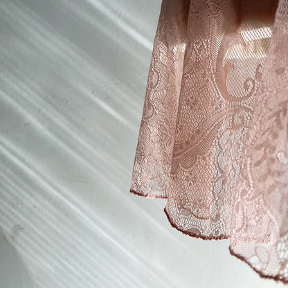 女士玫瑰粉芭蕾舞短裙(Grace Antique Lace Pull-on Skirt MIDI/ROSE PINK)
