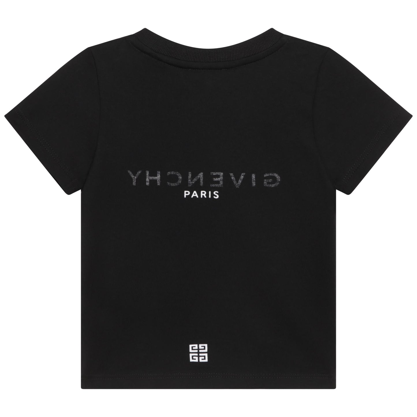 男婴黑色Logo棉T恤