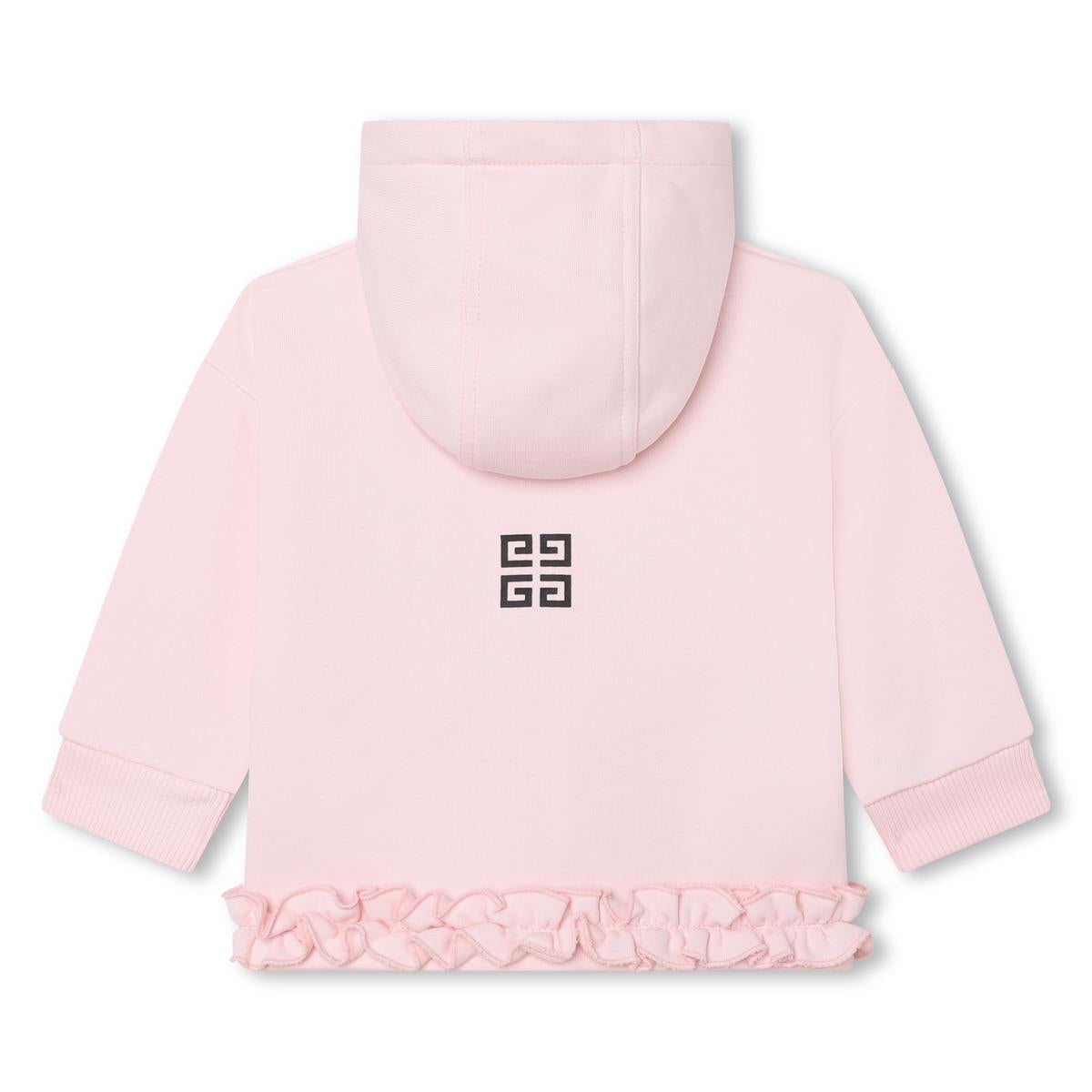 女婴粉色拉链上衣