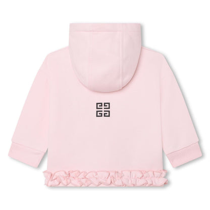 女婴粉色拉链上衣